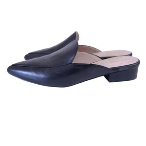 Cole Haan Piper Black Leather Mules Shoes Size 10